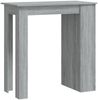 Bartisch, Küchentisch, Stehtisch mit Regal Grau Sonoma 102x50x103,5cm Holzwerkstoff Bild 2