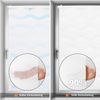 Sekey Doppelrollo Welle Klemmfix ohne Bohren Polyester Weiß 60x150 cm Bild 2