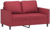 vidaXL 2-tlg. Sofagarnitur mit Kissen Weinrot Kunstleder 3201753 Bild 3