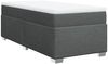 vidaXL Boxspringbett mit Matratze Dunkelgrau 80x200 cm Stoff 3285089 Bild 2