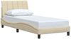 vidaXL Bettgestell ohne Matratze "Hanko" Creme 80x200 cm Stoff 3310354 Bild 3