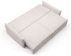 Sofa 3-Sitzer mit Schlaffunktion LAGOS in Stoff Abriamo Hellbeige Bild 4