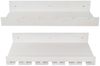 2er-Set Weinregal HWC-P22, Glas-/Flaschenhalter Wandbar für 6 Flaschen/15 Gläser Holz FSC®-zertifiziert 61x28cm ~ weiß Bild 5