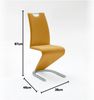 Freischwinger >Pupik II< in curry - 45x102x62cm (BxHxT) Bild 4