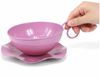 Viana Übertopf Metalltasse Ø16cm H9cm Deko Pink Tasse Unterteller 2er Set, 2 Stück Bild 3