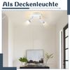 ZMH LED Deckenleuchte GU10 - 2 Moderne runde Deckenstrahler 350° Deckenspots für Küchen Flur Schlafzimmer Wohnzimmer - Ohne Leuchtmittel Weiß Bild 4