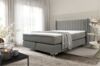 Boxspringbett Schlafzimmerbett AGNUS 120x200cm in Stoff Salvador Dunkelgrau Bild 1