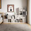 FUROKOY Bücherregal Bücherschrank mit 4 Türen 8 Fächern, für Arbeitszimmer Schlafzimmer Wohnzimmer, 125 x 30 x 60 cm Bild 4