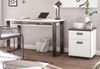 Schreibtisch Stove in weiß Pinie und anthrazit Landhaus 125 x 60 cm Bild 3