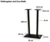 Tischgestell Bistrotische & Esstische Standfuß Doppelsäule Hoch 40x70x110 cm schwarz 159466779 Bild 5