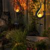2er Set LED Solar-Steckleuchte, Flammen Design, Höhe 90 cm Bild 3
