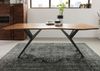 Baumtisch Akazie 140x90x76 natur lackiert Beine anthrazit glänzend FREEFORM 4 #12 Bild 3