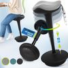 Ergonomischer Hochverstellbarer Arbeitshocker Büro Stehhocker Grau Bild 4