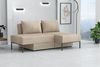 Sofa mit Schlaffunktion GORKA 3in1 – Bett, Liege & Sofa in Stoff Velo Creme Bild 2