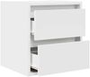 vidaXL Wand-Nachttisch Weiß 38x34x40 cm 861247 Bild 5