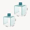 Satztisch Kariengem 2-tlg. Glas Transparent [en. casa] Bild 2