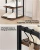 Vertikales Schuhregal, 6-stöckige Schuhregale, Holz-Schuh-Organizer für Schrank, Eingang, Schuhturm für kleine Räume, freistehend, verstellbar, rustikal braun und schwarz Bild 4