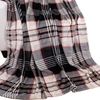 Flanelldecke Karo Kuscheldecke Wolldecke Wohndecke 150x200cm Schwarz Bild 3