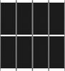 vidaXL 4-tlg. Paravent Schwarz 200x220 cm Stoff 350249 Bild 3