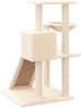 vidaXL Kratzbaum mit Sisal-Kratzsäulen Creme 82 cm 171666 Bild 5