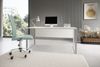 Schreibtisch >Amanda< in Weiß, Melamin und Metall - 170x77x73cm (BxHxT) Bild 5