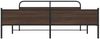 vidaXL Metallbett ohne Matratze Braun Eichen-Optik 180x200 cm 3318710 Bild 5