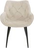 CLP 4er Set Stuhl Tanna Samt Gesteppt,creme Bild 3