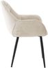CLP 4er Set Stuhl Tanna Samt Gesteppt,creme Bild 4