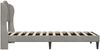 vidaXL Bettrahmen mit Kopfteil Hellgrau 80 x 200 cm Samt 42027881 Bild 5