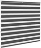vidaXL Doppelrollo Schwarz 165x150 cm Stoffbreite 160,9 cm Polyester 4014248 Bild 4