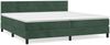 vidaXL Boxspringbett mit Matratze Dunkelgrün 200x200 cm Samt, Härtegrad: H2 [3141386] Bild 2