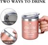 Livole Chefin Geschenk Tasse, 350ml Kaffeebecher, Roségold Bild 5