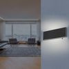 Wandleuchte, LED, Schalter, Aluminium, schwarz, B 22,5 cm Bild 3