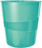 Leitz Papierkorb Wow 15l Polystyren eisblau Bild 3