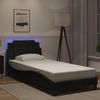 vidaXL Bettgestell mit LED ohne Matratze "Zadar" Schwarz 80x200 cm 3214068 Bild 1
