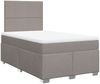 vidaXL Boxspringbett mit Matratze Taupe 120x200 cm Stoff 3292752 Bild 3