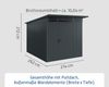 Hörmann EcoStar Euroline Gerätehaus Pultdach 214 x 262 Anthrazitgrau 1-flg Bild 3