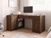 Eckschreibtisch / Eckschminktisch Tireno (Farbe: Nuss Okapi) Bild 2