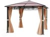 4 Seitenteile für Gartenpavillon Rendezvous Deluxe 3x3 m - Polyester ca. 160 g/m² - mit Reißverschluss - cappuccino Bild 2