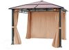 4 Seitenteile für Gartenpavillon Rendezvous Deluxe 3x3 m - Polyester ca. 160 g/m² - mit Reißverschluss - cappuccino Bild 3
