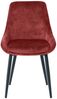 Sit Möbel Stuhl Stuhl, 2er-Set L = 48 x B = 57 x H = 84 cm Bezug rot, Beine schwarz Bild 3