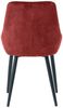 Sit Möbel Stuhl Stuhl, 2er-Set L = 48 x B = 57 x H = 84 cm Bezug rot, Beine schwarz Bild 5