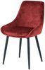 Sit Möbel Stuhl Stuhl, 2er-Set L = 48 x B = 57 x H = 84 cm Bezug rot, Beine schwarz Bild 2