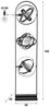 KAWOLA Stehleuchte DILLY Stehlampe 3-flammig Metall schwarz 160 x 22 x 36 cm Bild 5