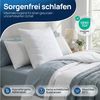 LILENO HOME Kopfkissen - gestepptes Kissen in verschiedenen Größen - Made in Germany, Füllung: 100% Polyester, Rückenschläfer, Seitenschläfer, Bauchschläfer, Spar-Set, 4er Set, Kopfkissen 80x80 cm MEDIUM mit 850g Füllung, allergikergeeignet Bild 3