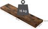 VASAGLE Wandregal, 2 Stück, MDF vintagebraun, 80 x 20 x 3,8 cm Bild 5