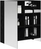 vidaXL Badezimmerspiegelschrank Schwarz Eichen-Optik 60 x 14,5 x 70 cm 889056 Bild 3