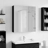 vidaXL Badezimmerspiegelschrank Schwarz Eichen-Optik 60 x 14,5 x 70 cm 889056 Bild 4