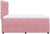 vidaXL Boxspringbett mit Matratze Rosa 160x200 cm Samt 3292393 Bild 5