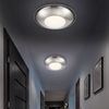 LED Deckenleuchte, Chrom, satiniert, rund, D 26 cm Bild 3